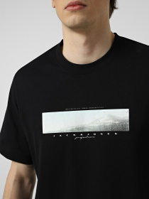Футболки и поло JACK & JONES FUSION PHOTO PRINT TEE модель 12289870_Black Фото