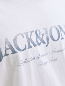 Футболки и поло JACK & JONES DEVIN DAYTONA PRINT TEE модель 12290173_Bright White Фото