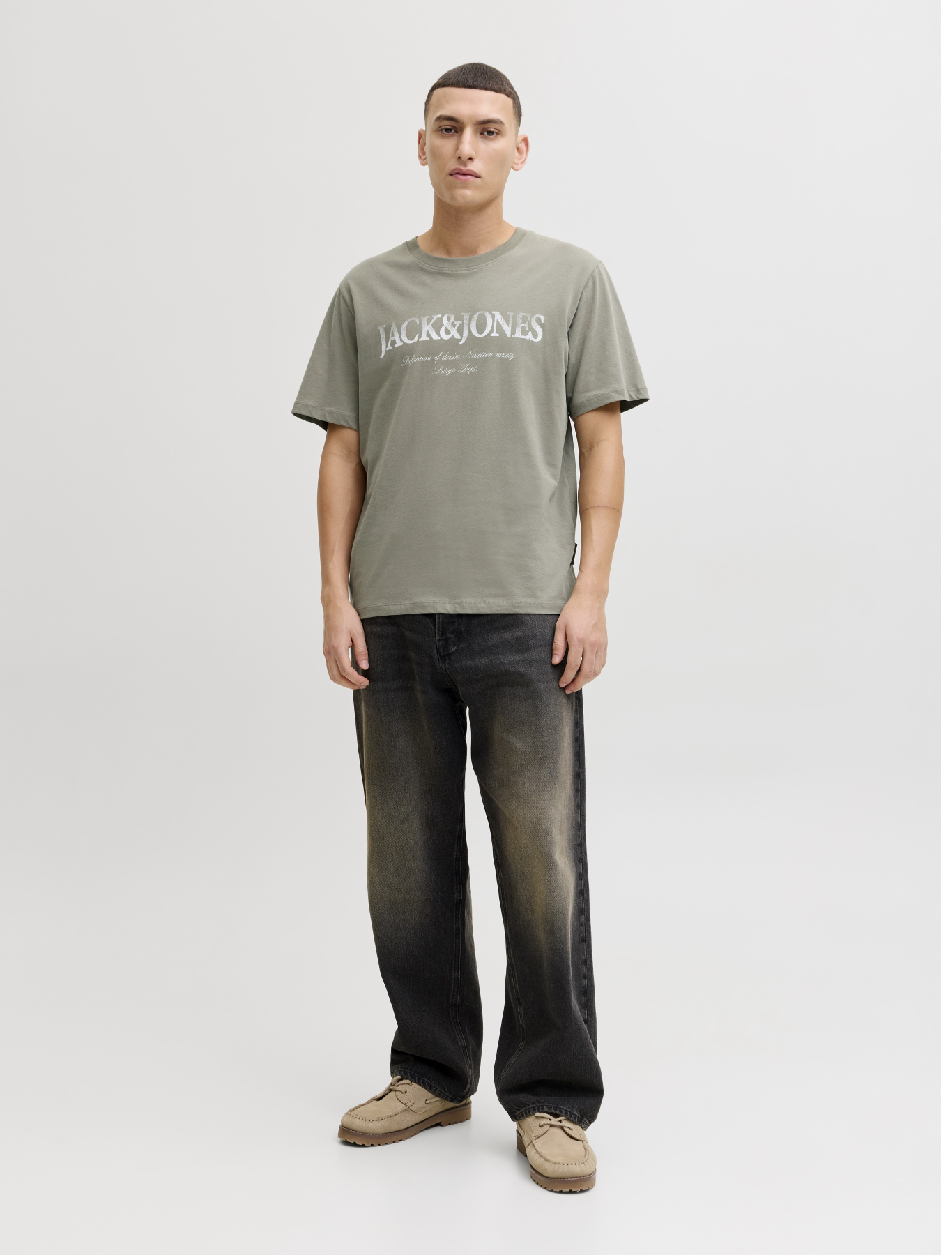 Футболки и поло JACK & JONES DEVIN DAYTONA PRINT TEE модель 12290173_Vetiver Фото