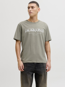 Футболки і поло JACK & JONES DEVIN DAYTONA PRINT TEE модель 12290173_Vetiver Фото