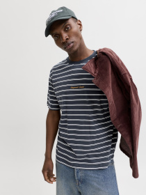 Футболки и поло JACK & JONES NORREBRO STRIPE TEE модель 12291021_Sky Captain Фото