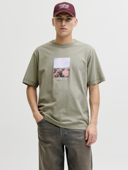Футболки і поло JACK & JONES NORREBRO PHOTO TEE модель 12291022_Seagrass Фото