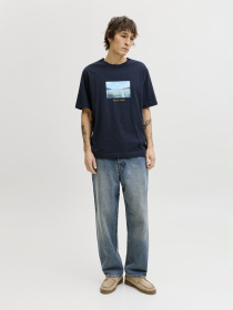 Футболки и поло JACK & JONES NORREBRO PHOTO TEE модель 12291022_Sky Captain Фото