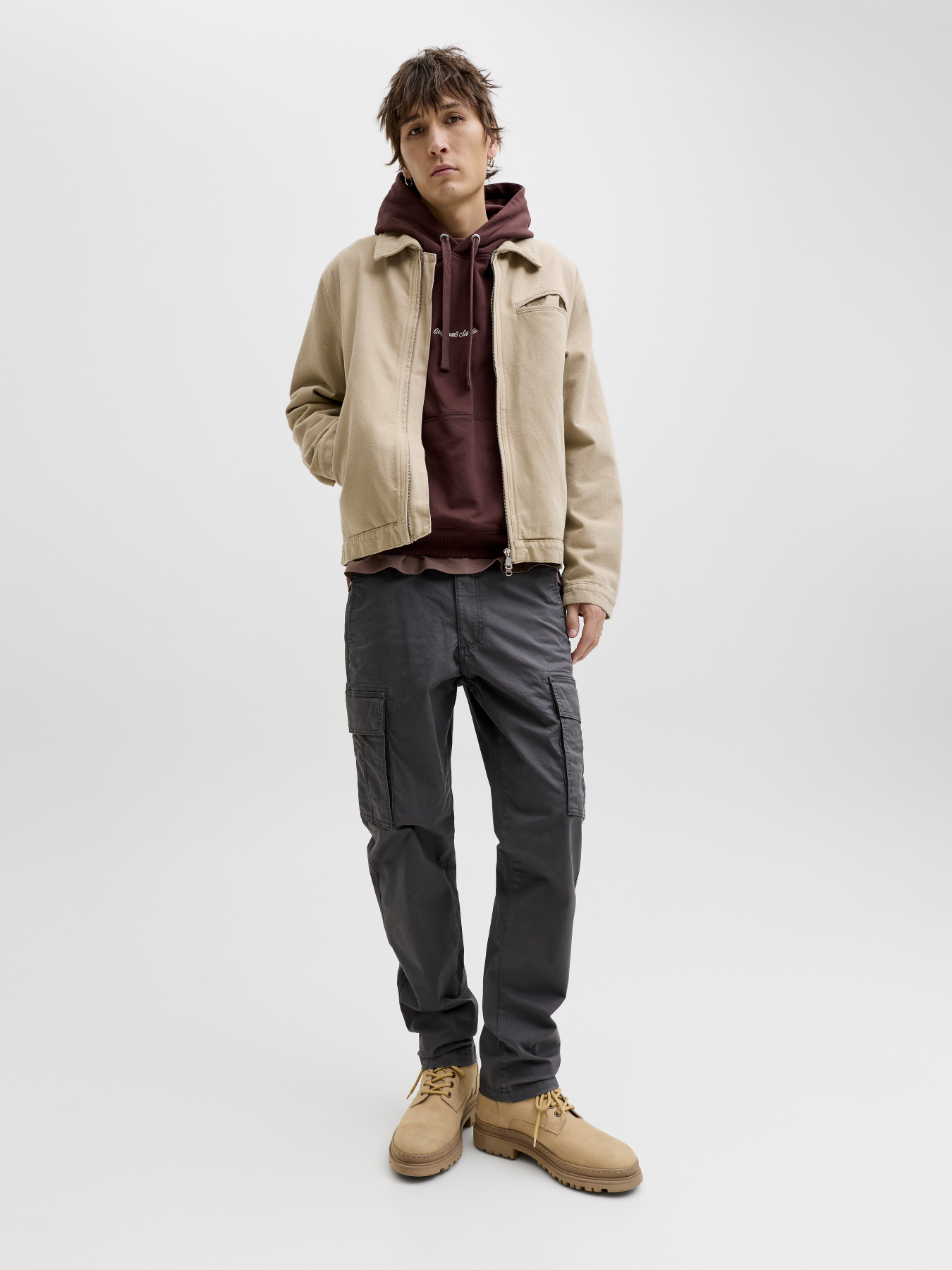 Штани JACK & JONES KANE FRANK CARGO модель 12291962_Asphalt Штани JACK & JONES KANE FRANK CARGO модель 12291962_Asphalt Фото