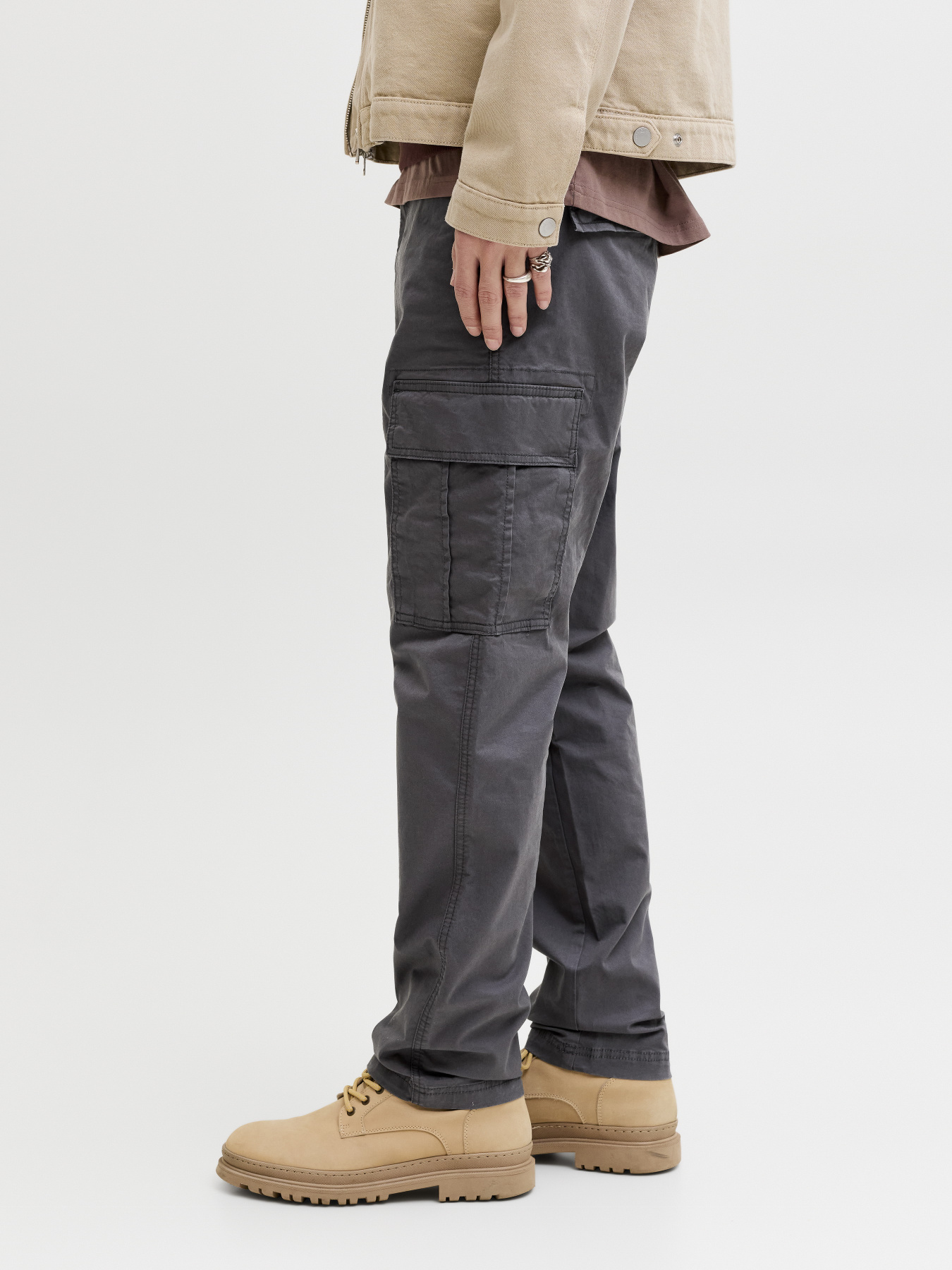 Штани JACK & JONES KANE FRANK CARGO модель 12291962_Asphalt Штани JACK & JONES KANE FRANK CARGO модель 12291962_Asphalt Фото