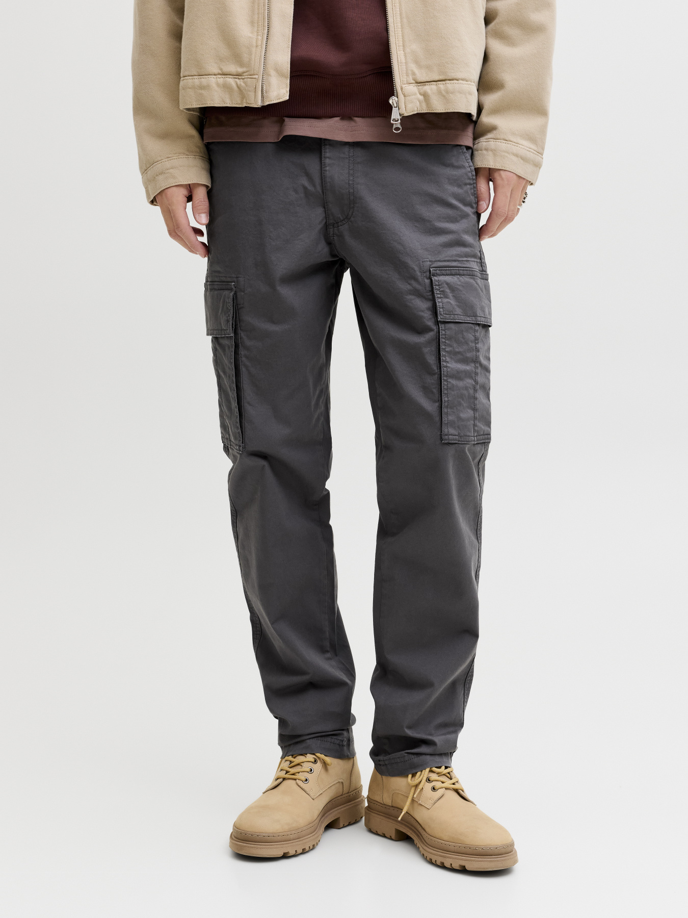 Штани JACK & JONES KANE FRANK CARGO модель 12291962_Asphalt Штани JACK & JONES KANE FRANK CARGO модель 12291962_Asphalt Фото