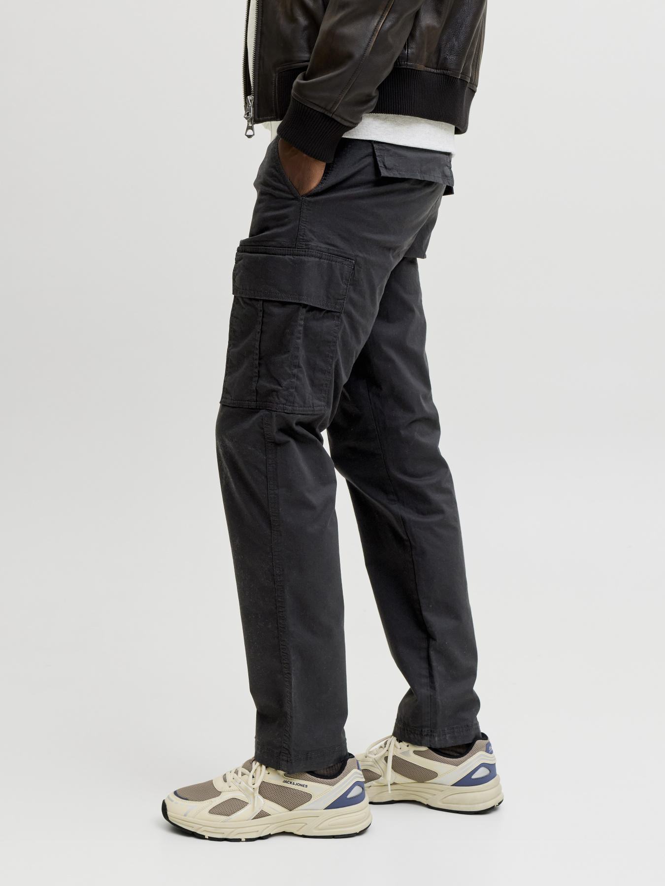 Брюки JACK & JONES KANE FRANK CARGO модель 12291962_Black Брюки JACK & JONES KANE FRANK CARGO модель 12291962_Black Фото