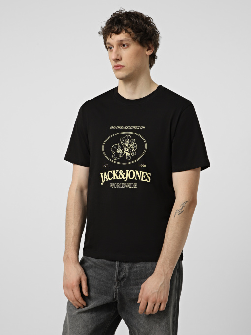 Футболки и поло JACK & JONES NANTUCKET TEE модель 12297895_Black Фото