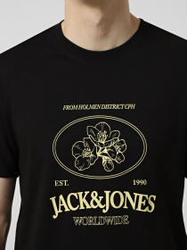 Футболки и поло JACK & JONES NANTUCKET TEE модель 12297895_Black Фото