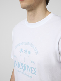 Футболки и поло JACK & JONES NANTUCKET TEE модель 12297895_Bright White Фото