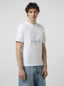 Футболки и поло JACK & JONES NANTUCKET TEE модель 12297895_Bright White Фото