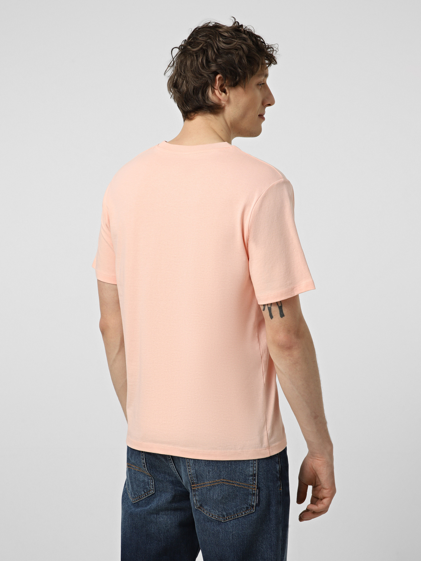 Футболки і поло JACK & JONES NANTUCKET TEE модель 12297895_Peach Melba Фото