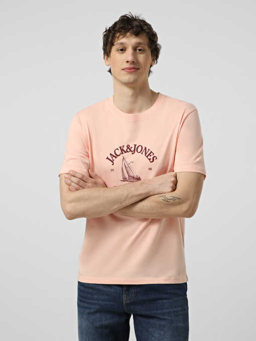 Футболки и поло JACK & JONES NANTUCKET TEE модель 12297895_Peach Melba Фото