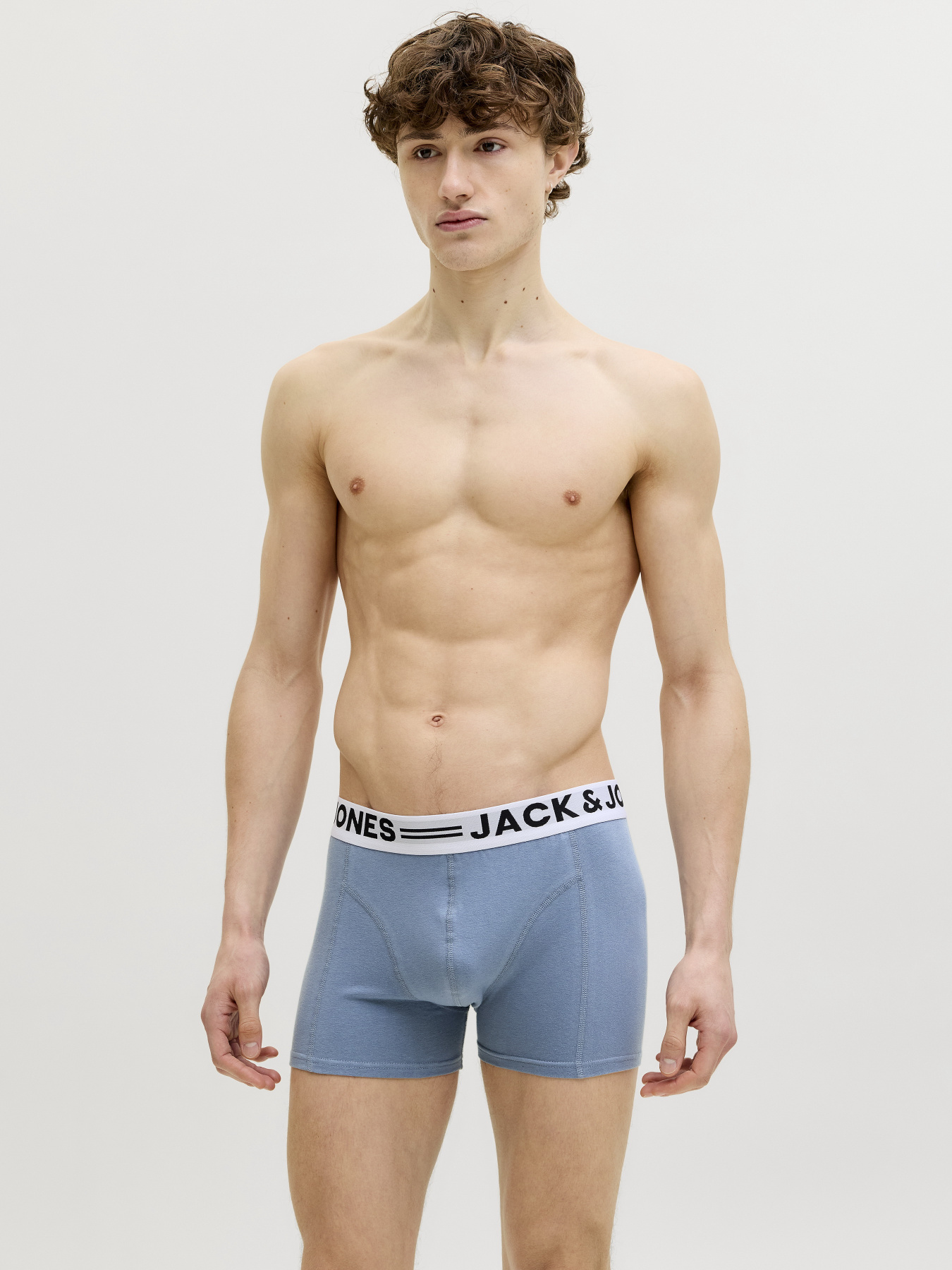 Нижня білизна JACK & JONES SENSE TRUNKS модель 12081832_Mineral Blue Blue Mirage - Нижня білизна JACK & JONES SENSE TRUNKS модель 12081832_Mineral Blue Blue Mirage - Фото