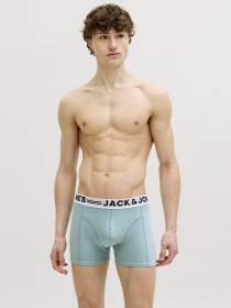 Нижнее белье JACK & JONES SENSE TRUNKS модель 12081832_Mineral Blue Blue Mirage - Фото