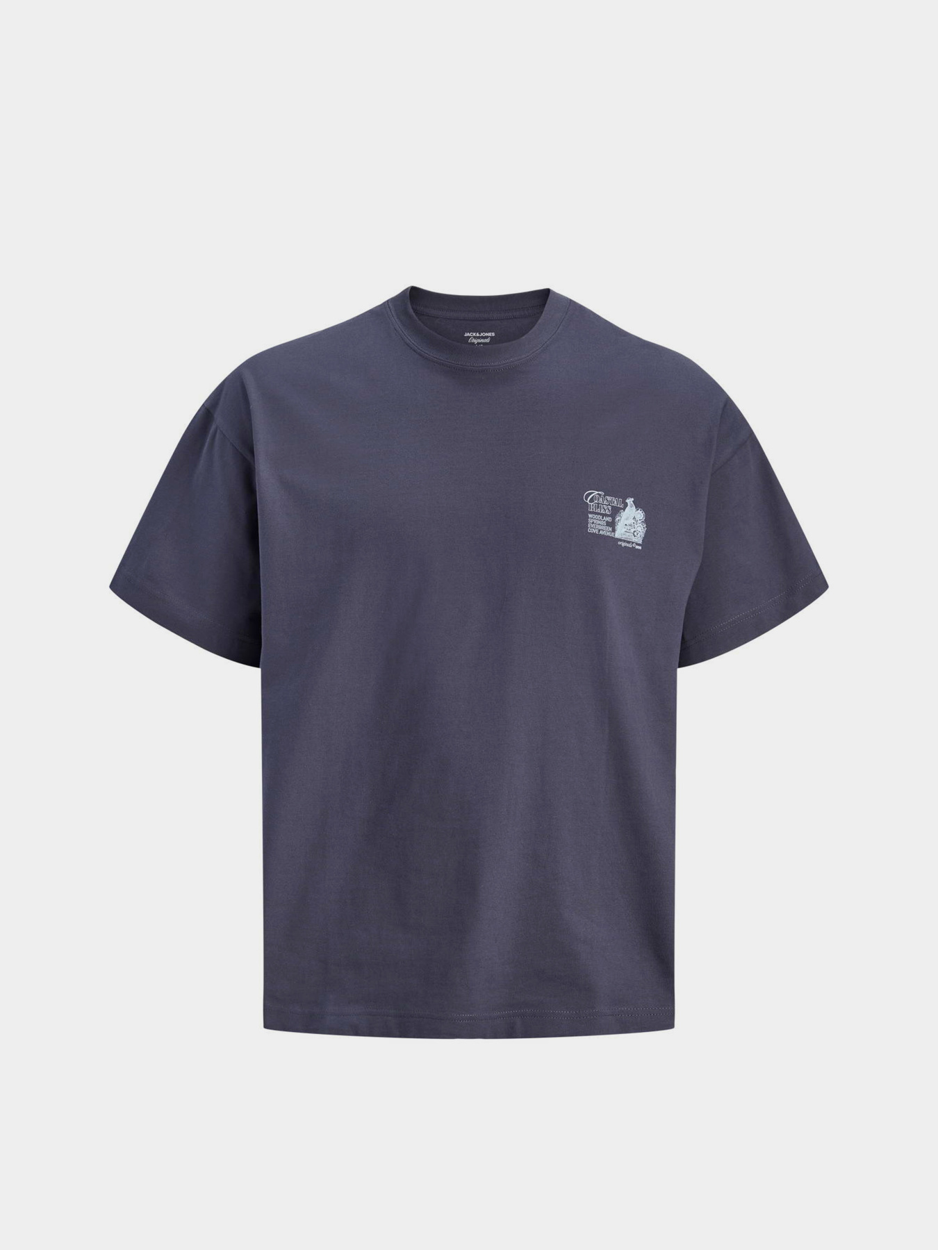 Футболки і поло JACK & JONES MAINE BACK TEE модель 12291780_Odyssey Gray Фото