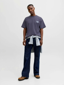 Футболки і поло JACK & JONES MAINE BACK TEE модель 12291780_Odyssey Gray Фото