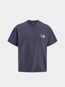 Футболки і поло JACK & JONES MAINE BACK TEE модель 12291780_Odyssey Gray Фото