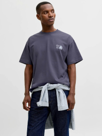 Футболки и поло JACK & JONES MAINE BACK TEE модель 12291780_Odyssey Gray Фото