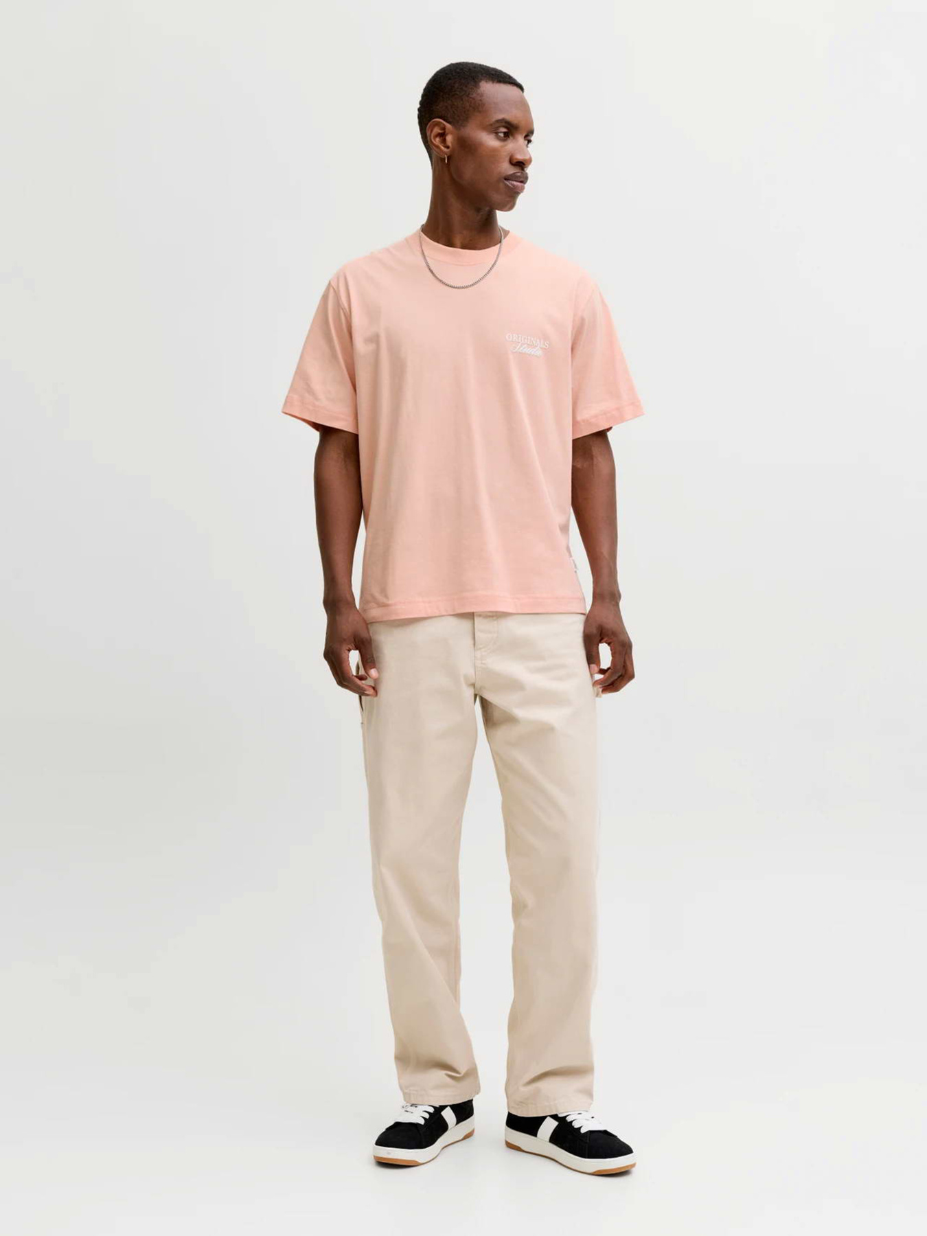 Футболки и поло JACK & JONES MAINE BACK TEE модель 12291780_Peach Melba Футболки и поло JACK & JONES MAINE BACK TEE модель 12291780_Peach Melba Фото