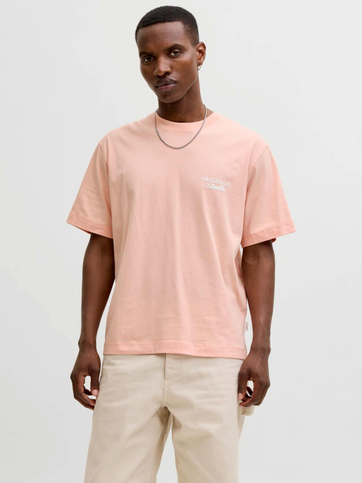 Футболки и поло JACK & JONES MAINE BACK TEE модель 12291780_Peach Melba Фото
