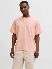 Футболки и поло JACK & JONES MAINE BACK TEE модель 12291780_Peach Melba Фото