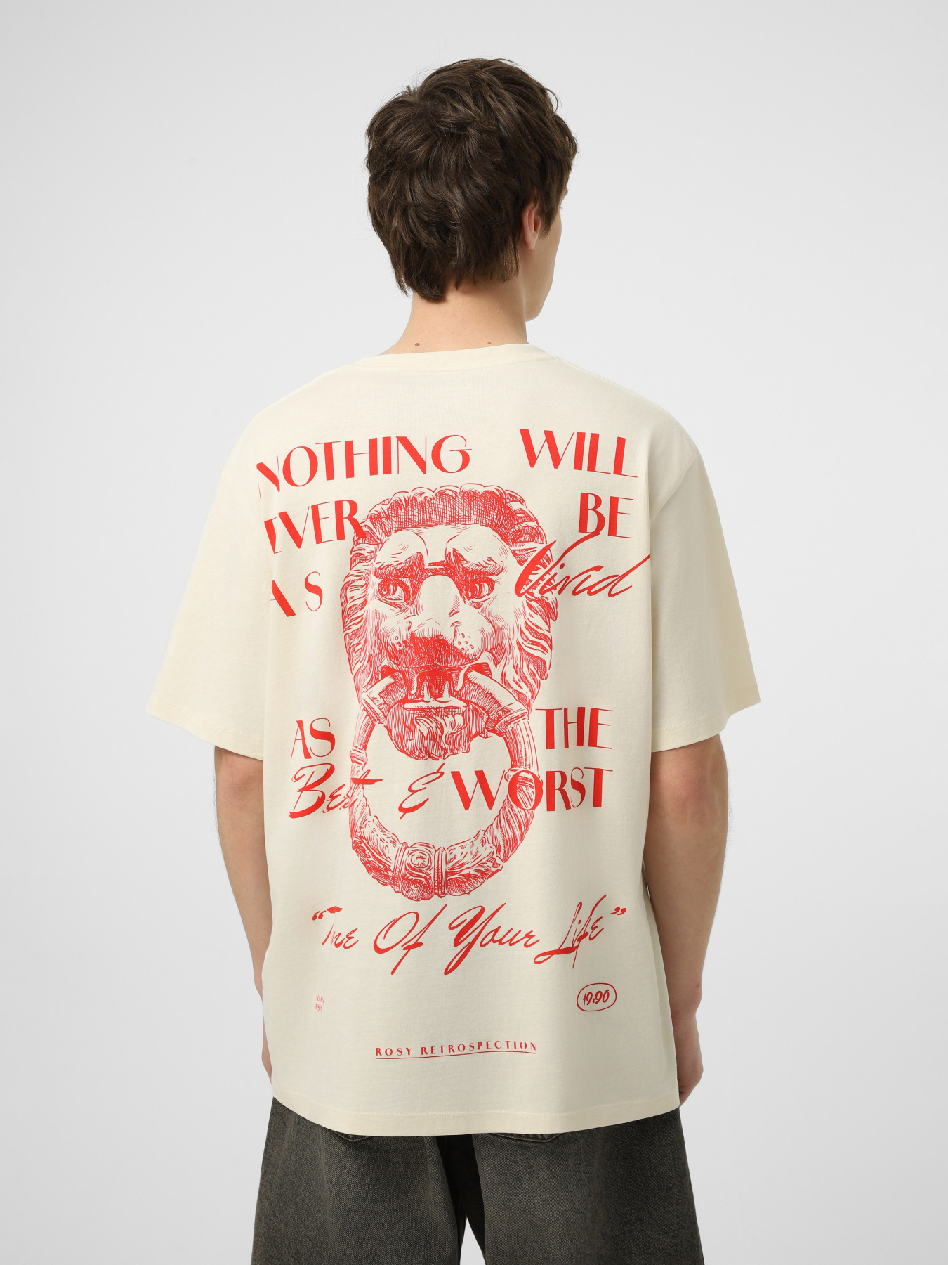 Футболки и поло JACK & JONES TRENDY OBJECTS TEE модель 12293426_Antique White Футболки и поло JACK & JONES TRENDY OBJECTS TEE модель 12293426_Antique White Фото
