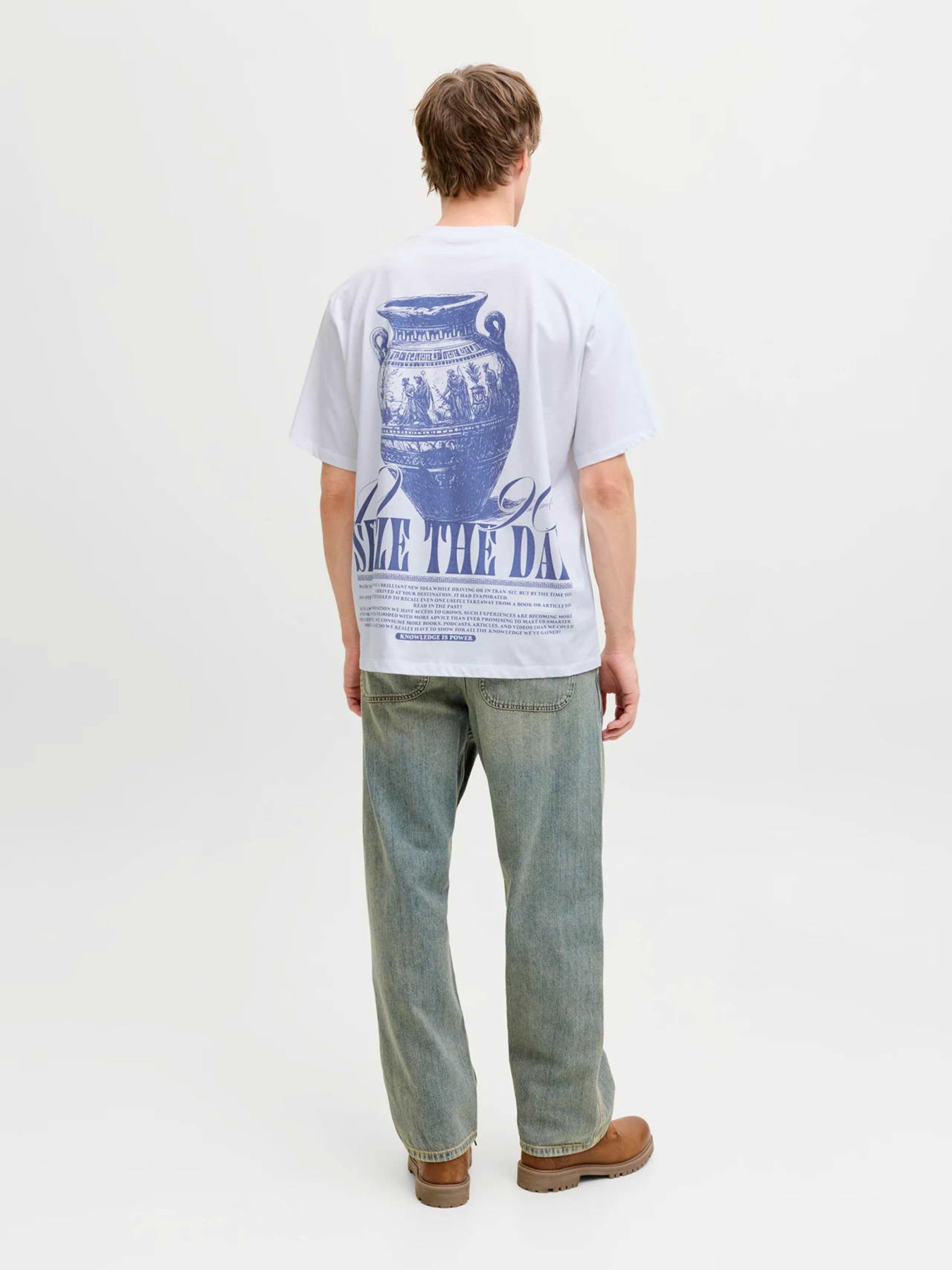 Футболки и поло JACK & JONES TRENDY OBJECTS TEE модель 12293426_Bright White Футболки и поло JACK & JONES TRENDY OBJECTS TEE модель 12293426_Bright White Фото