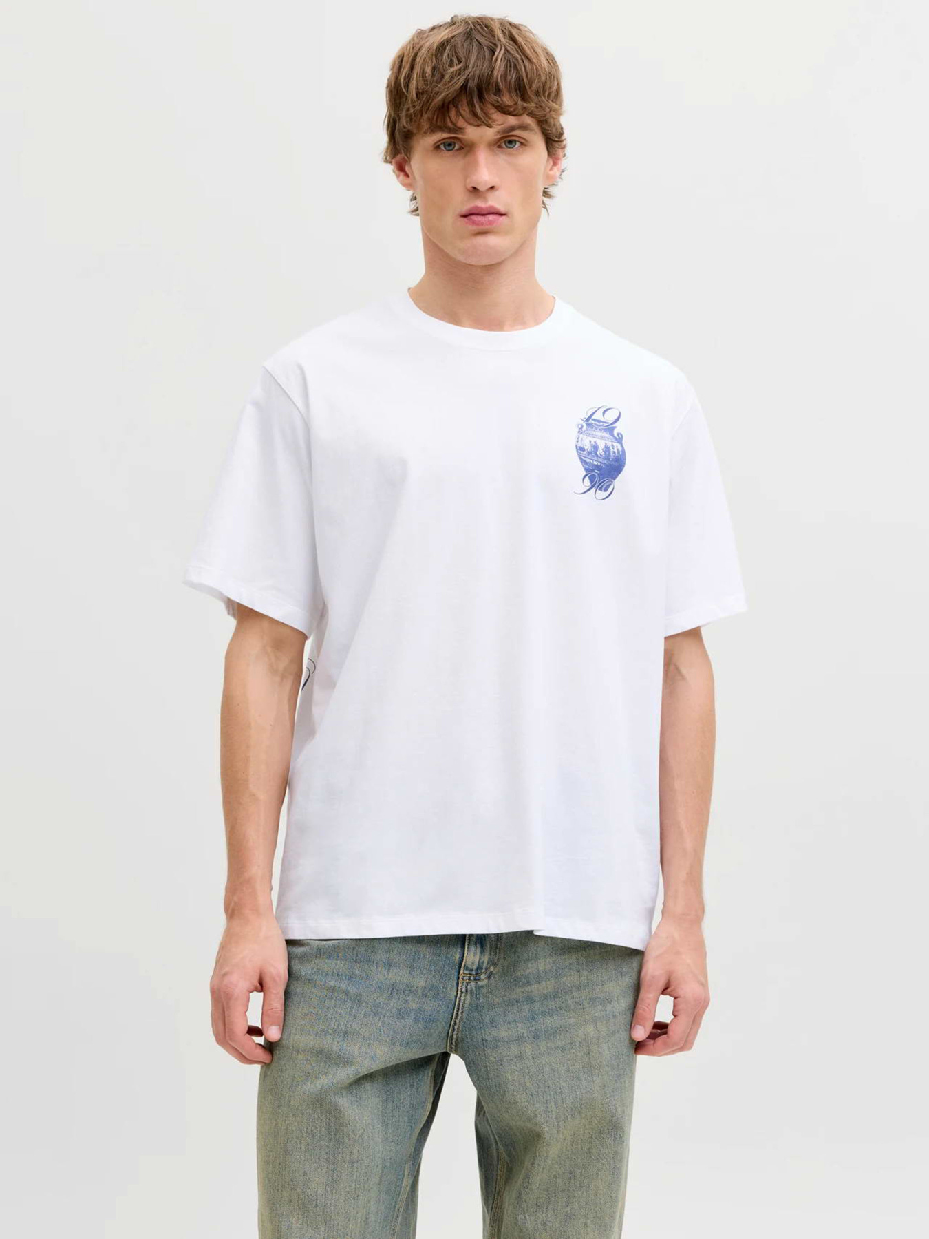 Футболки и поло JACK & JONES TRENDY OBJECTS TEE модель 12293426_Bright White Футболки и поло JACK & JONES TRENDY OBJECTS TEE модель 12293426_Bright White Фото