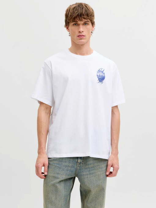 Футболки и поло JACK & JONES TRENDY OBJECTS TEE модель 12293426_Bright White Фото