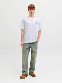 Футболки и поло JACK & JONES TRENDY OBJECTS TEE модель 12293426_Bright White Фото