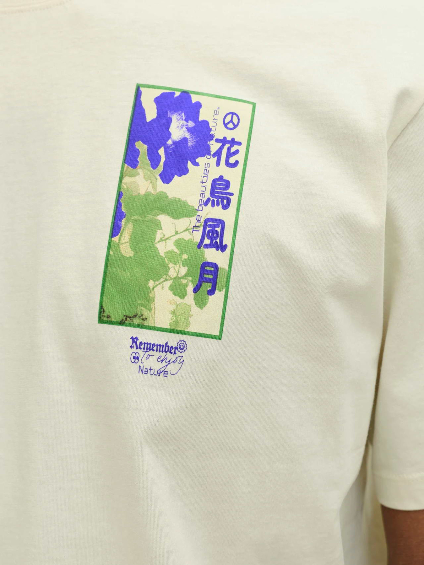 Футболки и поло JACK & JONES BIG JAPAN TEE модель 12293428_Antique White PURPLE AW Футболки и поло JACK & JONES BIG JAPAN TEE модель 12293428_Antique White PURPLE AW Фото