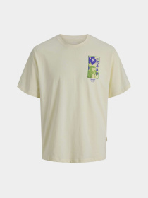 Футболки и поло JACK & JONES BIG JAPAN TEE модель 12293428_Antique White PURPLE AW Фото