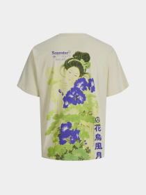 Футболки и поло JACK & JONES BIG JAPAN TEE модель 12293428_Antique White PURPLE AW Фото
