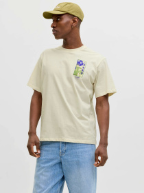 Футболки и поло JACK & JONES BIG JAPAN TEE модель 12293428_Antique White PURPLE AW Фото