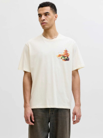 Футболки и поло JACK & JONES BIG JAPAN TEE модель 12293428_Antique White RED AW Фото
