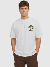 Футболки и поло JACK & JONES BIG JAPAN TEE модель 12293428_Bright White Фото