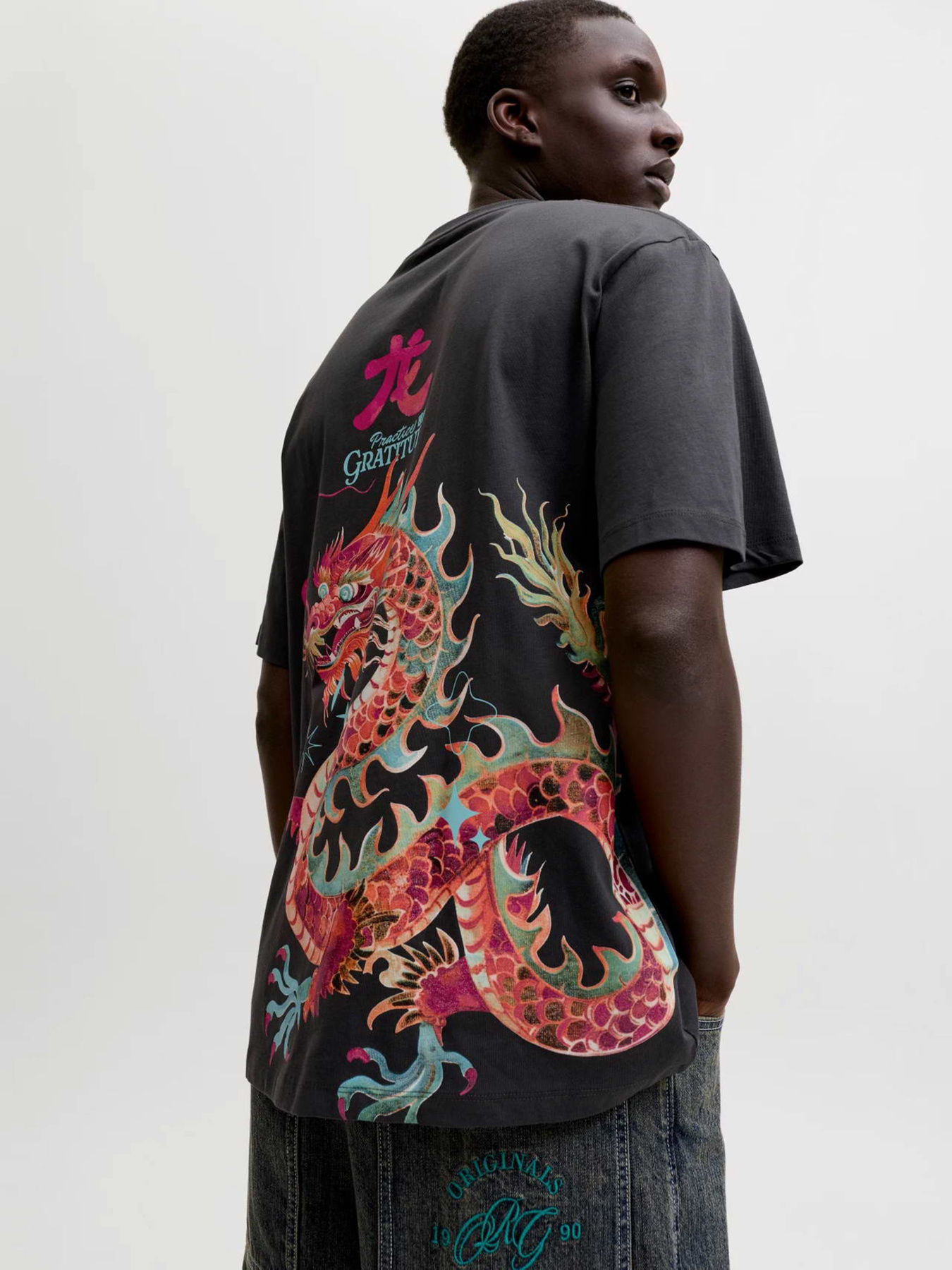 Футболки і поло JACK & JONES BIG JAPAN TEE модель 12293428_Phantom Фото