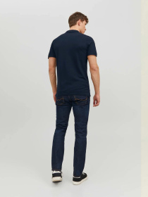 Футболки і поло JACK & JONES BASIC POLO модель 12136516_Navy Blazer SLIM FIT Фото