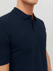 Футболки і поло JACK & JONES BASIC POLO модель 12136516_Navy Blazer SLIM FIT Фото