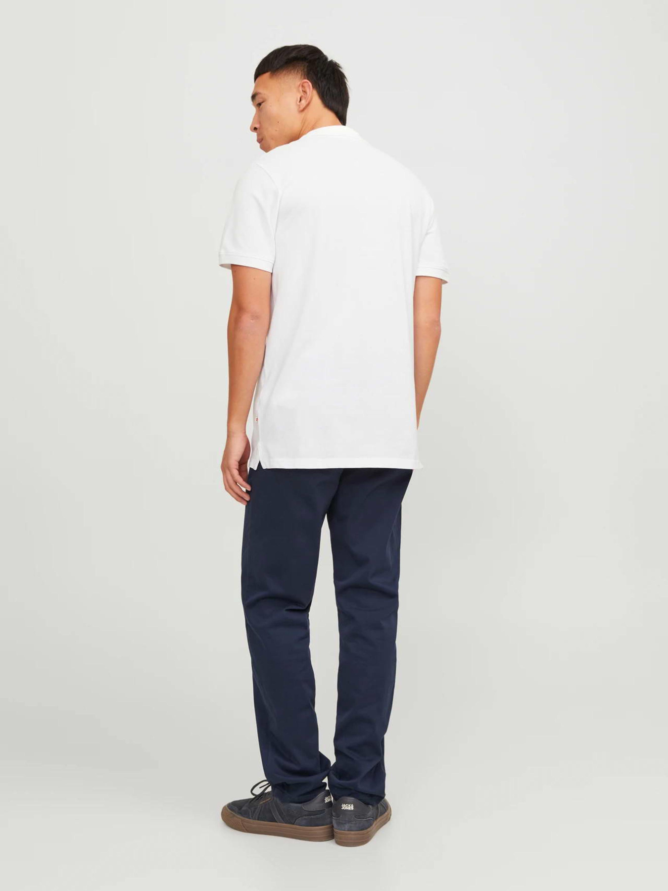 Футболки и поло JACK & JONES BASIC POLO модель 12136516_White SLIM FIT Фото