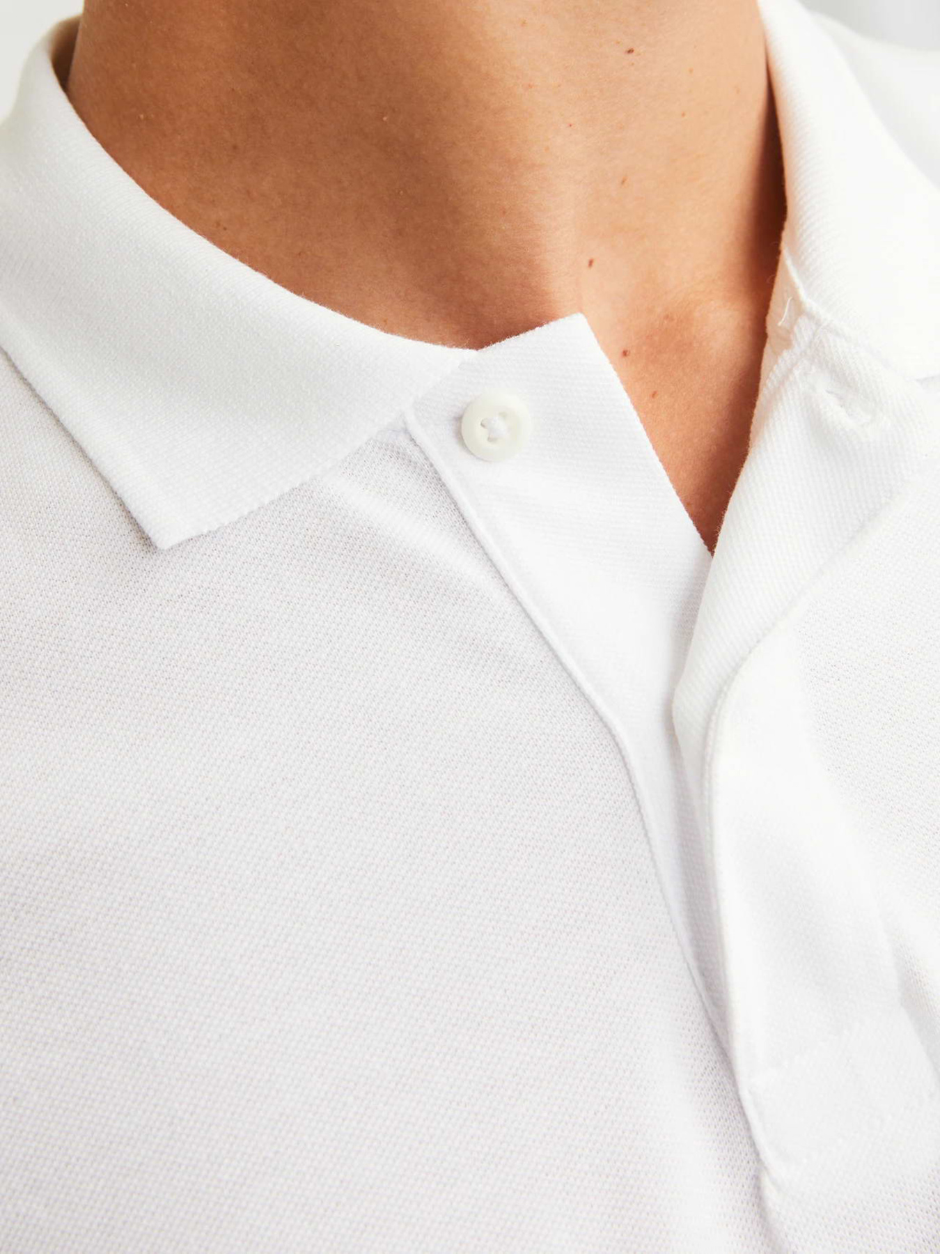Футболки и поло JACK & JONES BASIC POLO модель 12136516_White SLIM FIT Фото