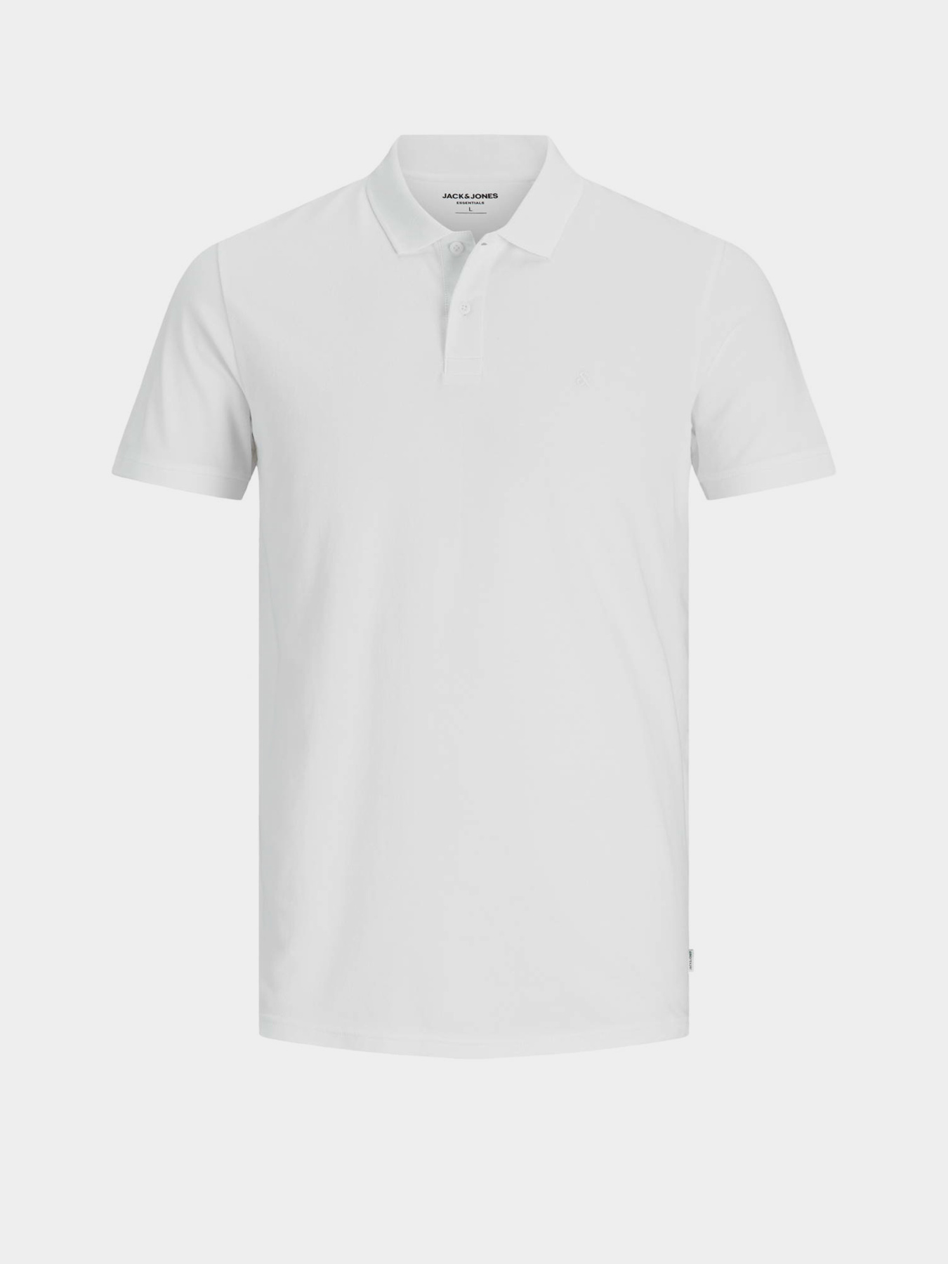 Футболки и поло JACK & JONES BASIC POLO модель 12136516_White SLIM FIT Фото