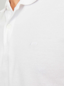 Футболки и поло JACK & JONES BASIC POLO модель 12136516_White SLIM FIT Фото
