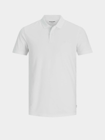 Футболки и поло JACK & JONES BASIC POLO модель 12136516_White SLIM FIT Фото