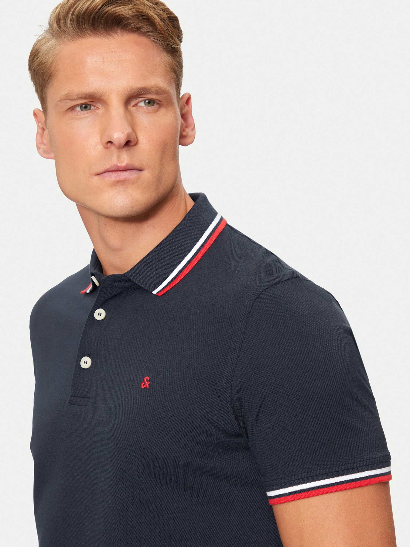 Футболки и поло JACK & JONES PAULOS POLO модель 12136668_Navy Blazer SLIM FIT Футболки и поло JACK & JONES PAULOS POLO модель 12136668_Navy Blazer SLIM FIT Фото