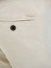Брюки JACK & JONES TACE SUMMER LINEN BLEND CHINO модель 12248604_Feather Gray Фото