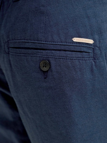 Брюки JACK & JONES TACE SUMMER LINEN BLEND CHINO модель 12248604_Navy Blazer Фото
