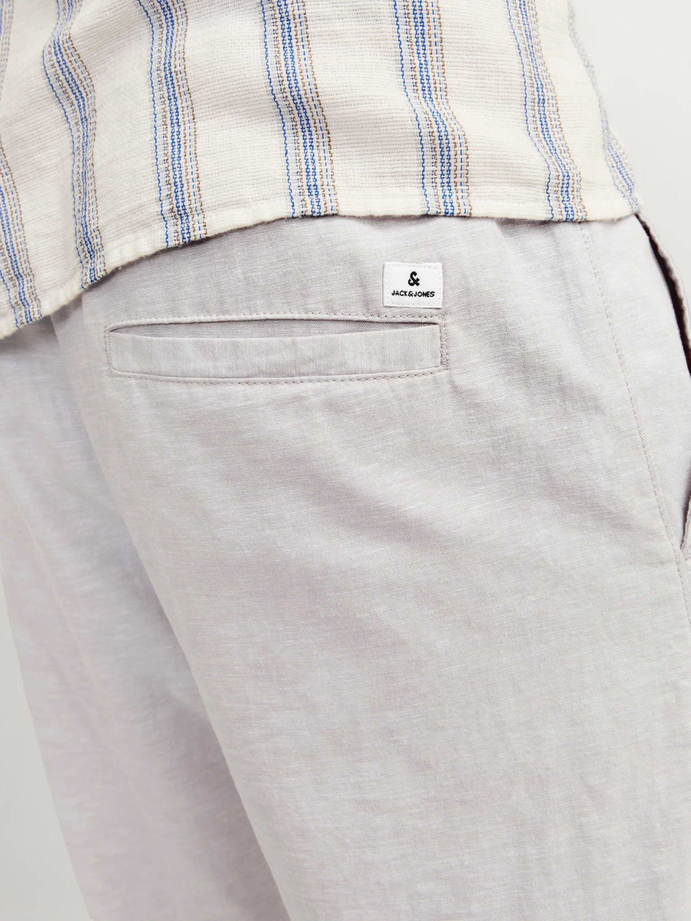 Брюки JACK & JONES KANE SUMMER LINEN BLEND JOGGER модель 12248606_Crockery MELANGE Брюки JACK & JONES KANE SUMMER LINEN BLEND JOGGER модель 12248606_Crockery MELANGE Фото