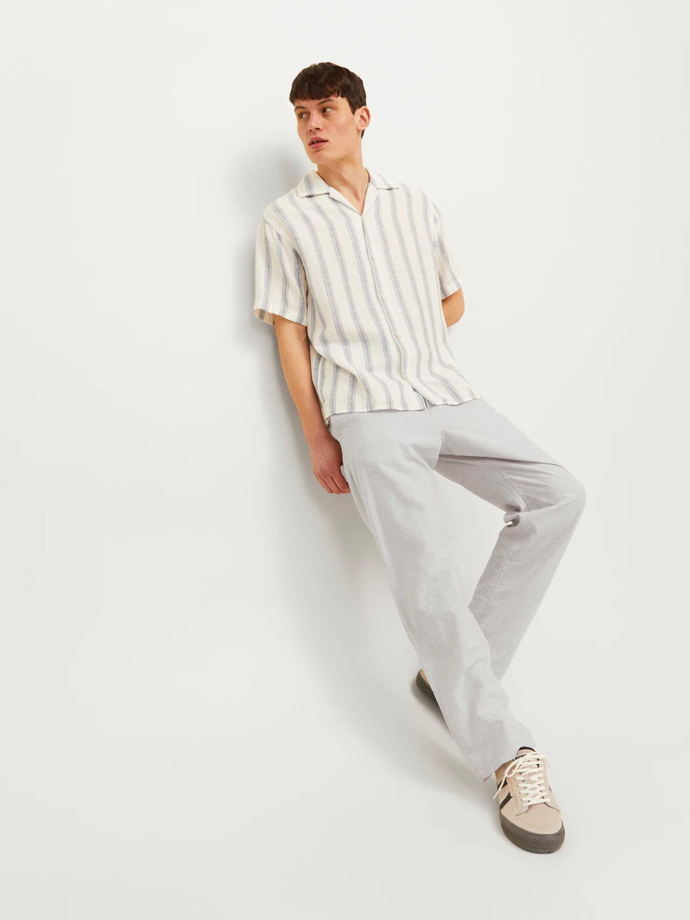 Брюки JACK & JONES KANE SUMMER LINEN BLEND JOGGER модель 12248606_Crockery MELANGE Брюки JACK & JONES KANE SUMMER LINEN BLEND JOGGER модель 12248606_Crockery MELANGE Фото
